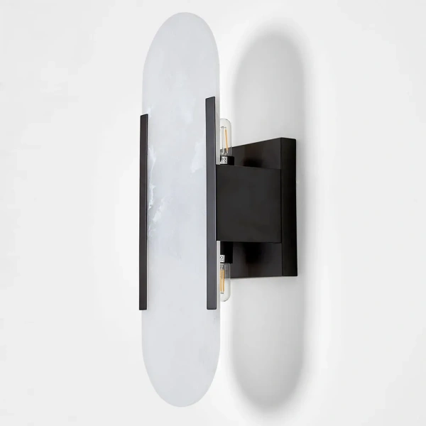 Wall light Yves Alabaster E14 BLK